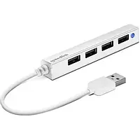 Концентратор USB2.0 SpeedLink Snappy Slim White (SL-140000-WE) 4хUSB2.0