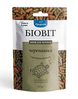 Сухий корм для водоплавних черепах Природа в паличках Біовіт «Черепашки» 25 г