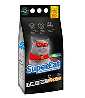 Древесный наполнитель для кошачьего туалета Super Cat Премиум 3 кг