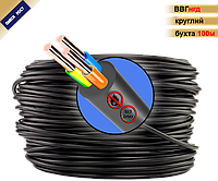 Кабель ВВГнгд 3*1,5 мм² (круглий, бухта 100м). ОДЕССА гост (ТУ)