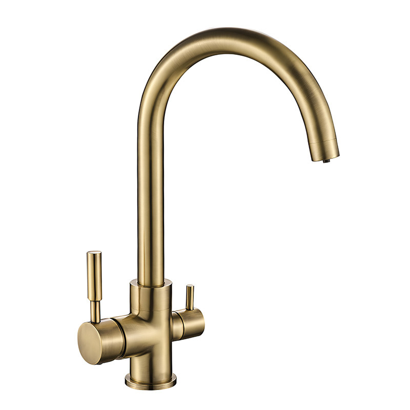 Кухонний змішувач на дві води Mixxus Premium Mafin 021 (Bronze) (MI5932), фото 1