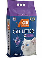 Наполнитель для кошек бентонитовый AKCAT COMPACT CAT LITTER (Запах Лаванды) 5 (кг)