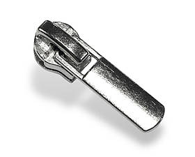 Бігунок для спіральної блискавки №5 Взуттєвої посилений Прямий колір нікель