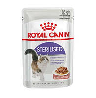 Влажный корм для стерилизованных кошек Royal Canin Sterilised в соусе 12 шт х 85 г