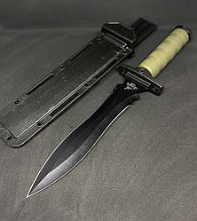 Великий тактичний ніж із чохлом GERBFR 2338В (35 см). Двосторонній ніж мисливський, рибальський, al