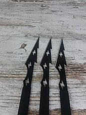 Набір метальних ножів Метальний ніж Ножі для метання Професійні метальні ножі з чохлом 3 шт. al, фото 3