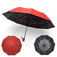 Зонт женский Bellissimo 10 спиц полуавтомат с звездным небом изнутри #019302