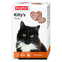 Витамины для взрослых кошек Beaphar Kitty's Protein с протеином 180 таблеток