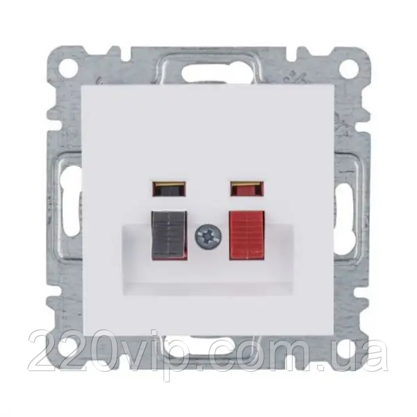 Розетка акустична LUMINA білий, HAGER WL3310, 16 А/230 В, фото 1