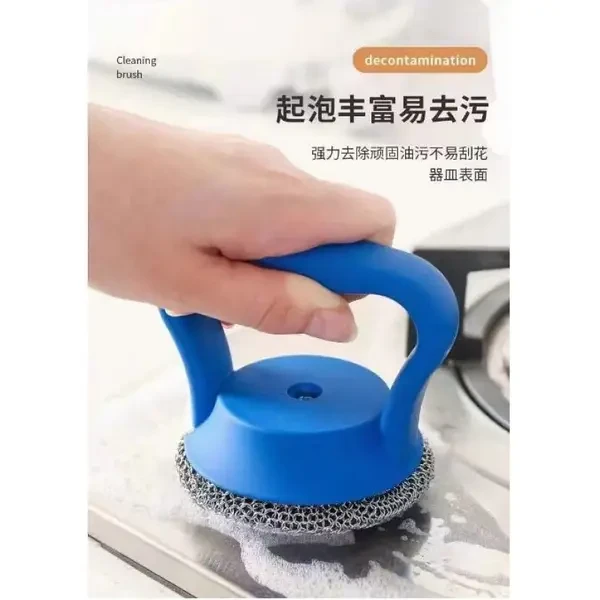 Щітка-металевий скребок з ручкою для миття посуду CLEANING BRUSH AND-3 Лучшая цена, фото 1