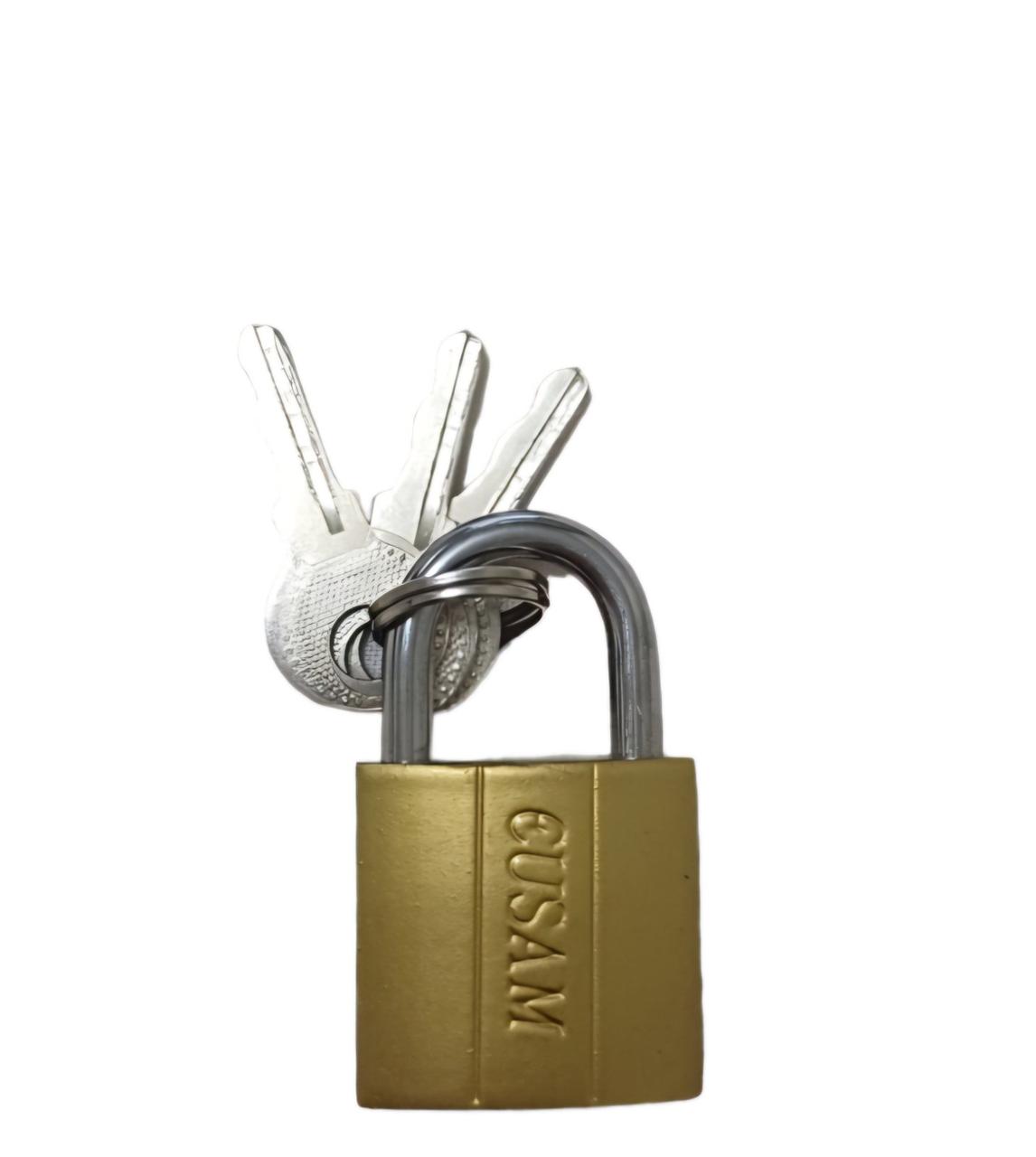 Замок навісний Gusam золото 25 мм