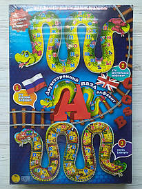 Гра Danko Toys абетка-пазл Змійка-Паровозик (Рус) (S36-R/E)