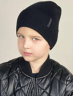 Черная детская шапка для мальчика девочки