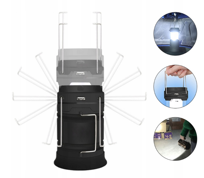 Туристический фонарь SOLAR LED RETOO 6 Вт кемпинговая батарея WayBay - фото 5 - id-p2094832829