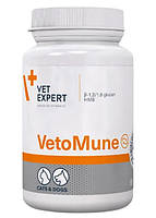 Добавка Vet Expert VetoMune для собак и кошек, поддержка иммунитета, 60 капсул