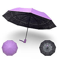 Зонт женский Bellissimo 10 спиц полуавтомат с звездным небом изнутри #0193026
