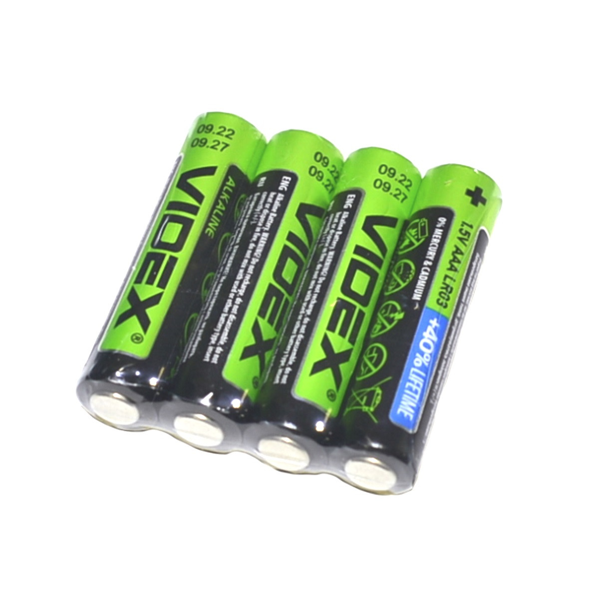 Батарейка LR03/AAA лужна / Alkaline "Videx" 4шт/уп, фото 1