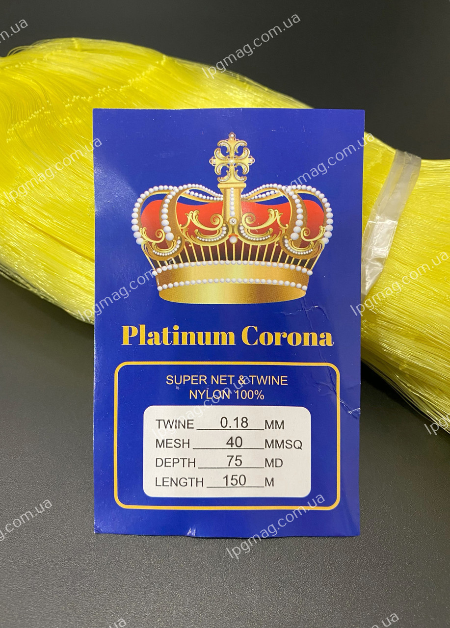 Сіткове полотно Platinum Corona 40мм 0,18мм 75х150 - фото 1 - id-p2094844393