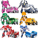 Трансформер JJ806B Робот 20см Бетономешалка Автомиксер 18см, фото 6