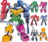 Трансформер JJ806B Робот 20см Бетономешалка Автомиксер 18см, фото 5