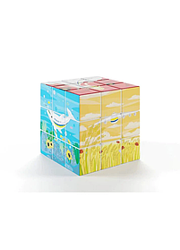 Колекційний кубик Рубика «Українська Мрія» художників із України (великий розмір 7х7х7 см. PC-UD001)