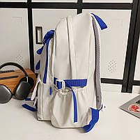 Рюкзак Lesko 608833 Hellonana White з брелоком підлітковий білий 1 шт., фото 5