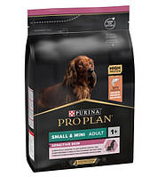 Сухой корм для взрослых собак мелких пород с чувствительной кожей Purina Pro Plan Dog Adult Small & Mini