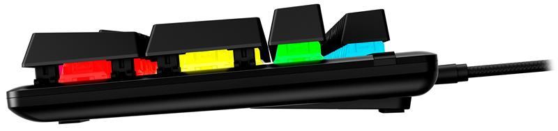 Клавіатура HyperX Alloy Origins Red RGB PBT ENG/RU Black (639N3AA), фото 1