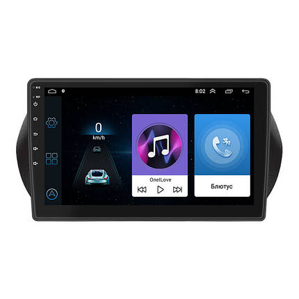 Штатна магнітола Lesko для Fiat Qubo I 2007-2016 екран 10" 1/16Gb Wi-Fi GPS Base, фото 1