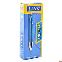 Ручка шар/масл «Oilflo» ЦЕНА ЗА УП. 12ШТ синяя 0,7мм LINC, в кор.6*3*15см