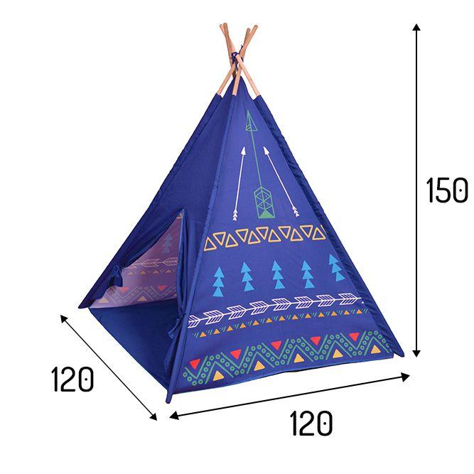 ПАЛАТКА WIGWAM / TIPI, Детская палатка вигвам, Вигвам палатка синяя, Детская игровая палатка WayBay - фото 3 - id-p2094833358