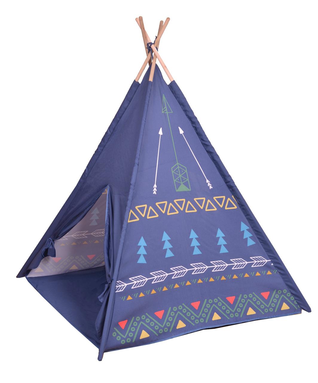 ПАЛАТКА WIGWAM / TIPI, Детская палатка вигвам, Вигвам палатка синяя, Детская игровая палатка WayBay - фото 4 - id-p2094833358