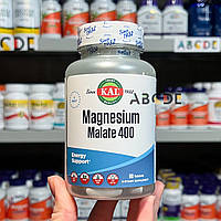 KAL Magnesium Malate, магний малат 400 мг, 90 таблеток