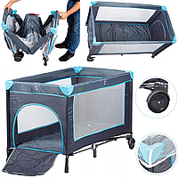 Дорожная кровать Ecotoys Складной манеж для детей с москитной сеткой 610 WayBay