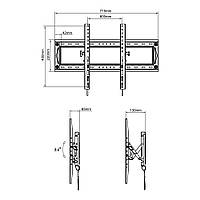 Кронштейн настенный для ЖК LED телевизора 50"-90" DF80-T WayBay