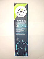 Чоловічий крем Veet для депіляції волосся на тілі 200 мл. Veet men Total Pro Crema Depilatoria  5 минут