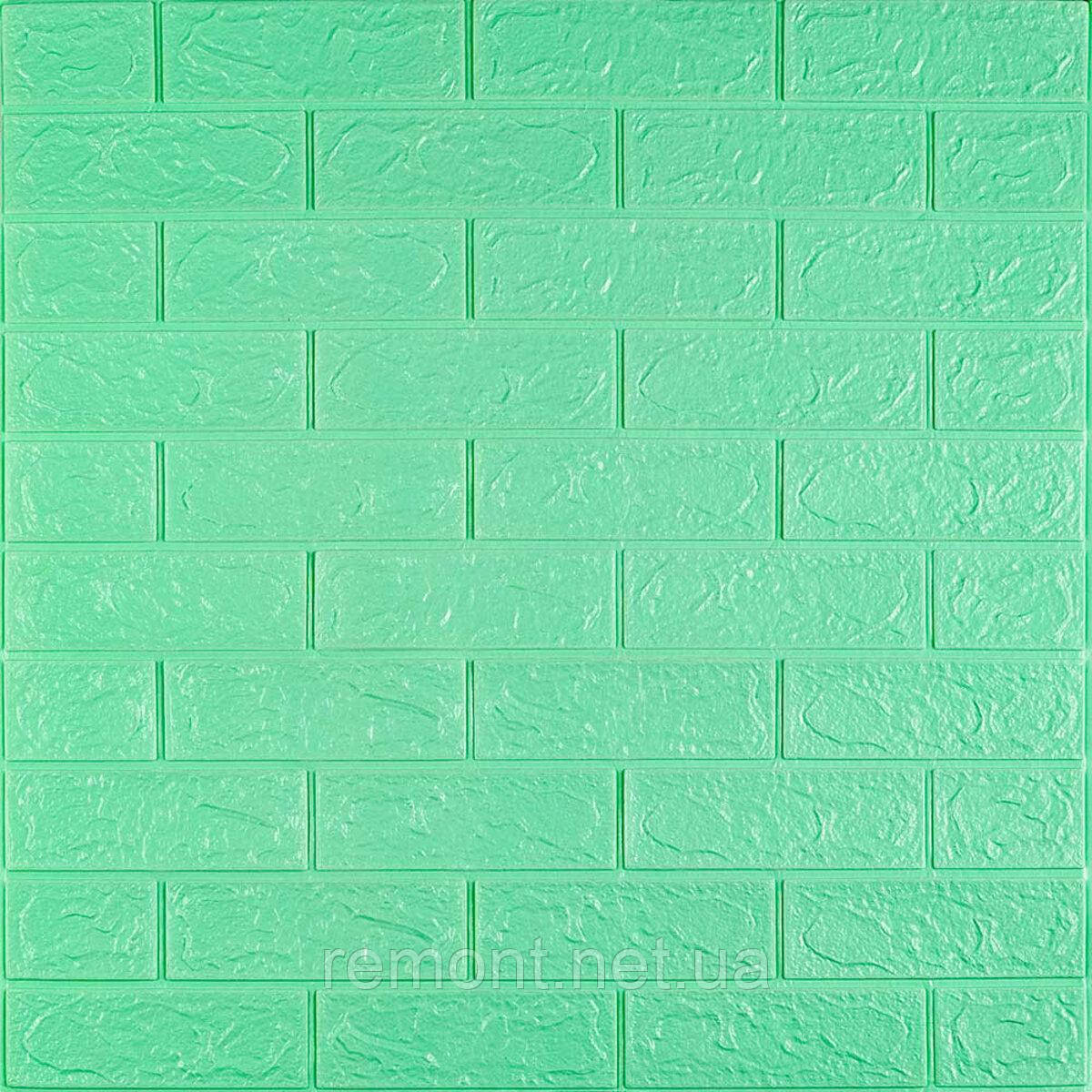 3D панель самоклеюча 700х770х3мм цегла М'ята (012-3) SW-00000233, фото 1