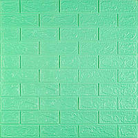 3D панель самоклеюча 700х770х3мм цегла М'ята (012-3) SW-00000233