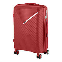 Пластиковый чемодан SIGMA от 2Е 4 колеса / средний / Красный (2E-SPPS-M-RD)