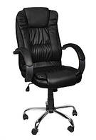 Компьютерное офисное кресло с эко кожи Malatec 8983 чорное WayBay