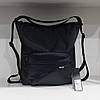 Сумка рюкзак жіноча чорна на плече на одну ручку 2 в 1 з кишенями 37х32х14 см Dolly 655, фото 10