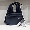Сумка рюкзак жіноча синя на плече на одну ручку 2 в 1 з кишенями 37х32х14 см Dolly 655, фото 7
