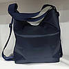 Сумка рюкзак жіноча синя на плече на одну ручку 2 в 1 з кишенями 37х32х14 см Dolly 655, фото 8