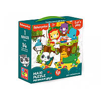 Maxi puzzle "Fisher Price. Мої веселі друзі" VT1711-10 (укр)(VT1711-10 (укр))