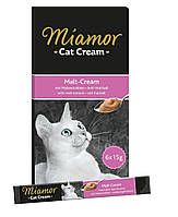 Лакомство для кошек Miamor Cat Snack Malt-Cream для выведения комков шерсти 90 г