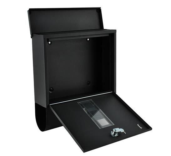 Почтовый ящик металлический для дома черный Malatec WayBay - фото 4 - id-p2094834112