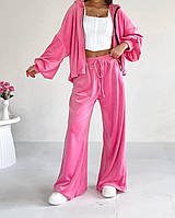 Женский спортивный костюм кофта свитшот + штаны джоггеры базовый на каждый день розовый черный фисташка беж