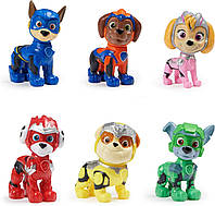 Набор 6 фигурок Paw Patrol The Mighty Movie Toy Figures Gift Pack