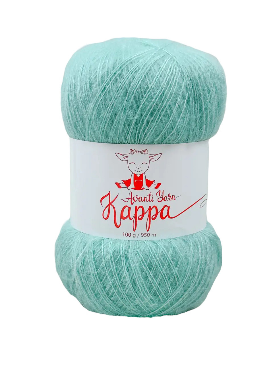 Avanti Yarn KAPPA (Аванті Ярн Каппа) № 1229 ментол (Пряжа з мохером, нитки для в'язання)