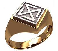 Золотое кольцо оберег "Яроврат"